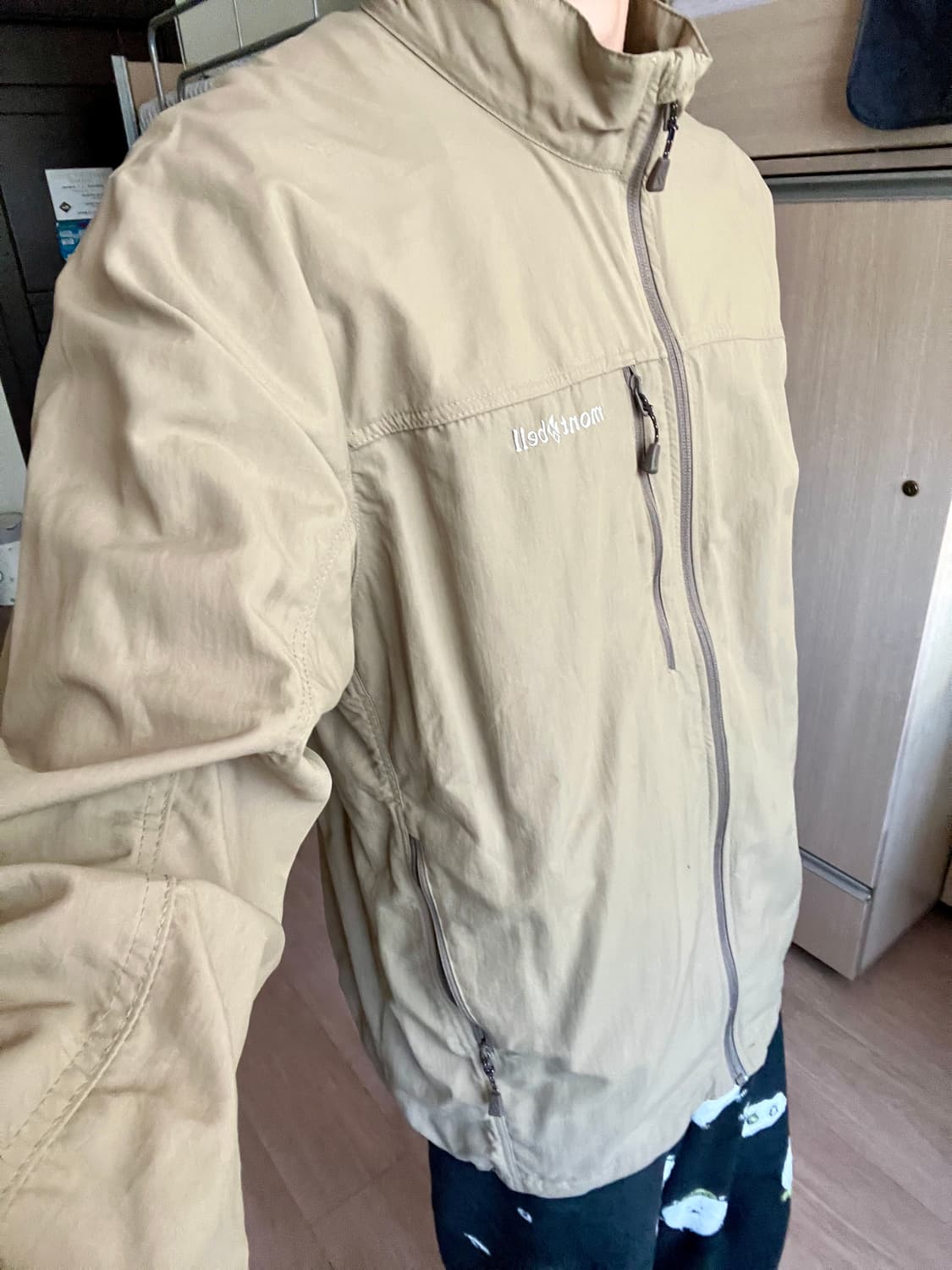 Montbell 베이지 쉘 자켓 L 상품이미지6