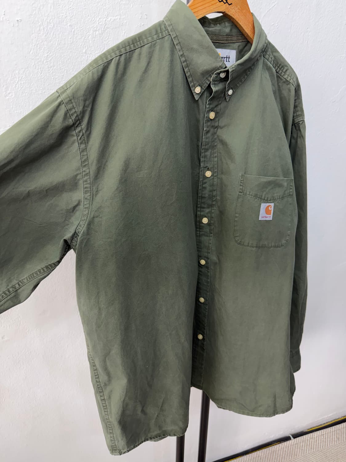 정품) 칼하트 올리브 그린 셔츠 XL 상품이미지2