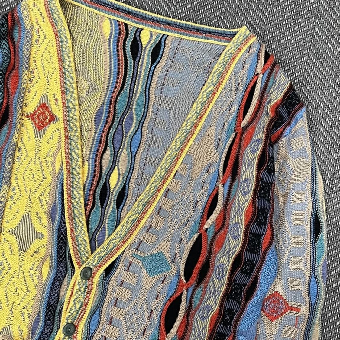 멀티컬러 케이블 가디건 v0999 상품이미지3