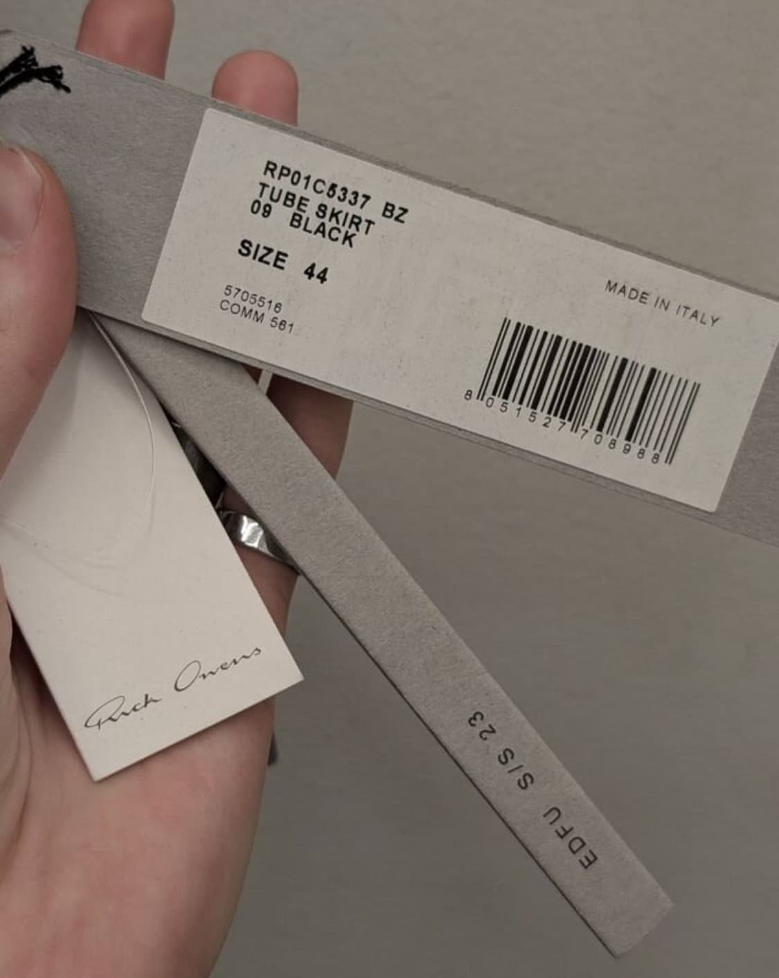 RICK OWENS EDFU 23 / SS 릭 오웬스 스커트-해외발송 상품이미지8