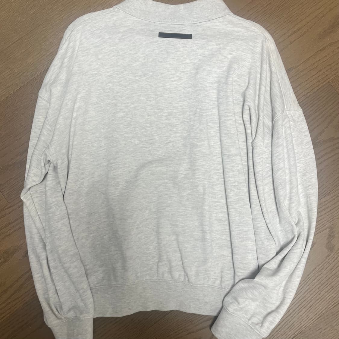 에센셜 롱슬리브 프렌치 테리 폴로 오트밀 - 21ss  상품이미지4