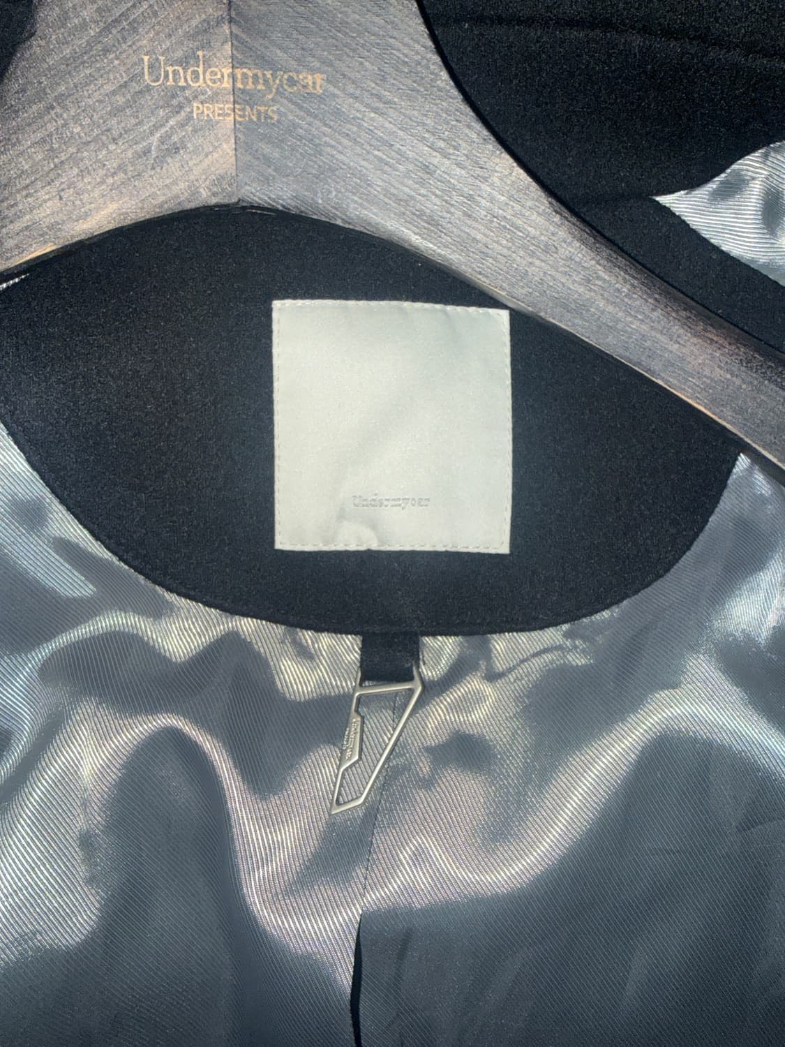 언더마이카 발마칸 오버사이즈 울 코트 블랙 사이즈0 상품이미지2