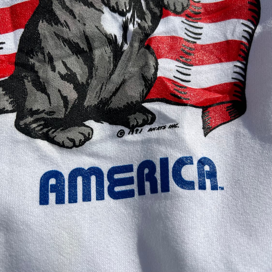 90’s Meow america 래글런 스웻셔츠 상품이미지3