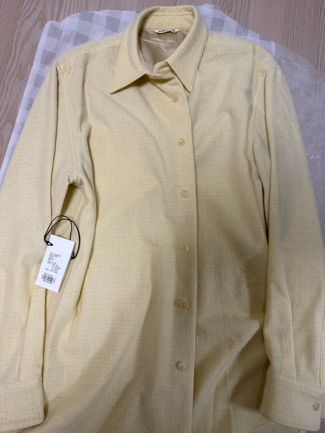 (3)오라리 울 캐시미어 셔츠 상품이미지2