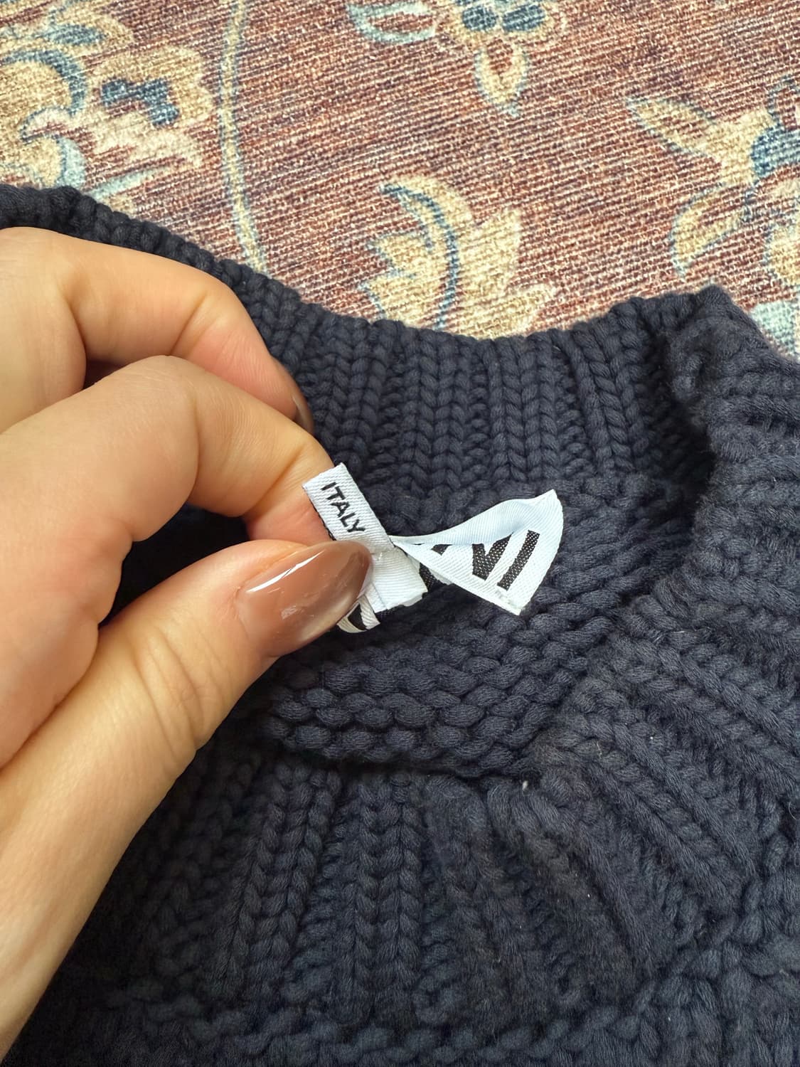 GANNI 가니 니트 조끼 네이비컬러 상품이미지4