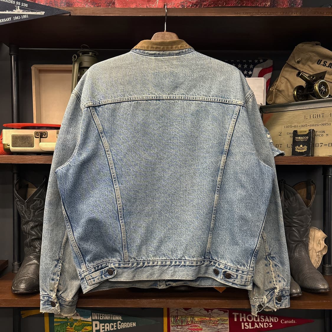 90s 리바이스 타입3 빈티지워싱 블랭킷 라이닝 데님 트러커자켓 N615 상품이미지2