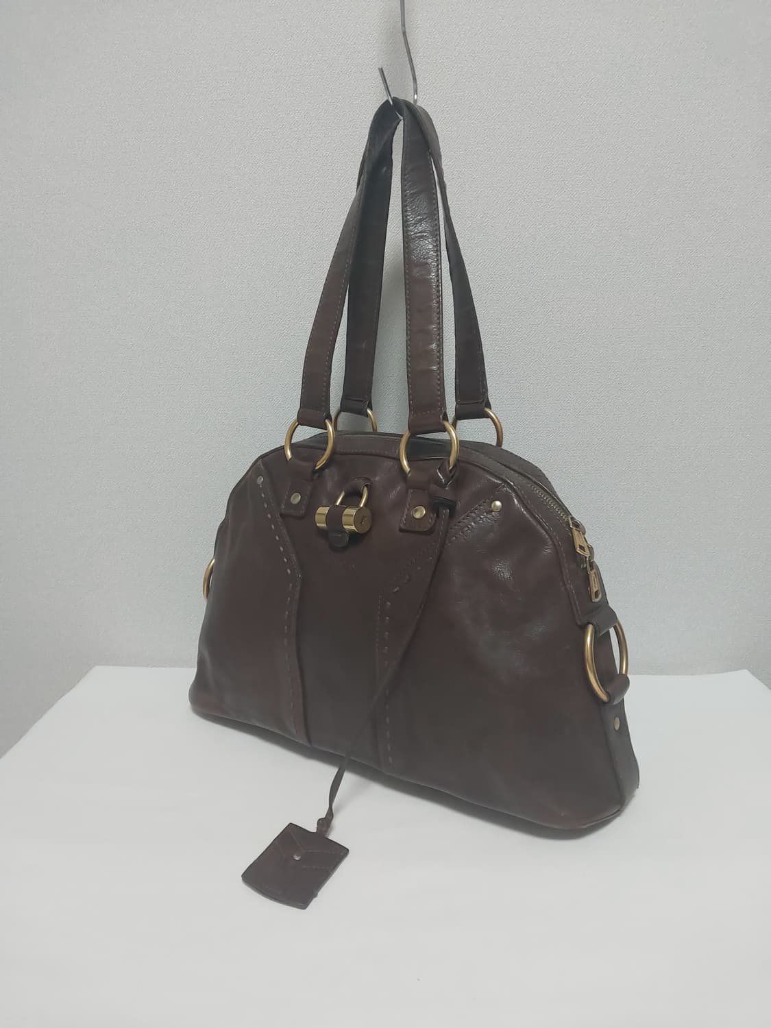 생로랑 뮤즈백 미듐 다크브라운 (정품) 상품이미지4