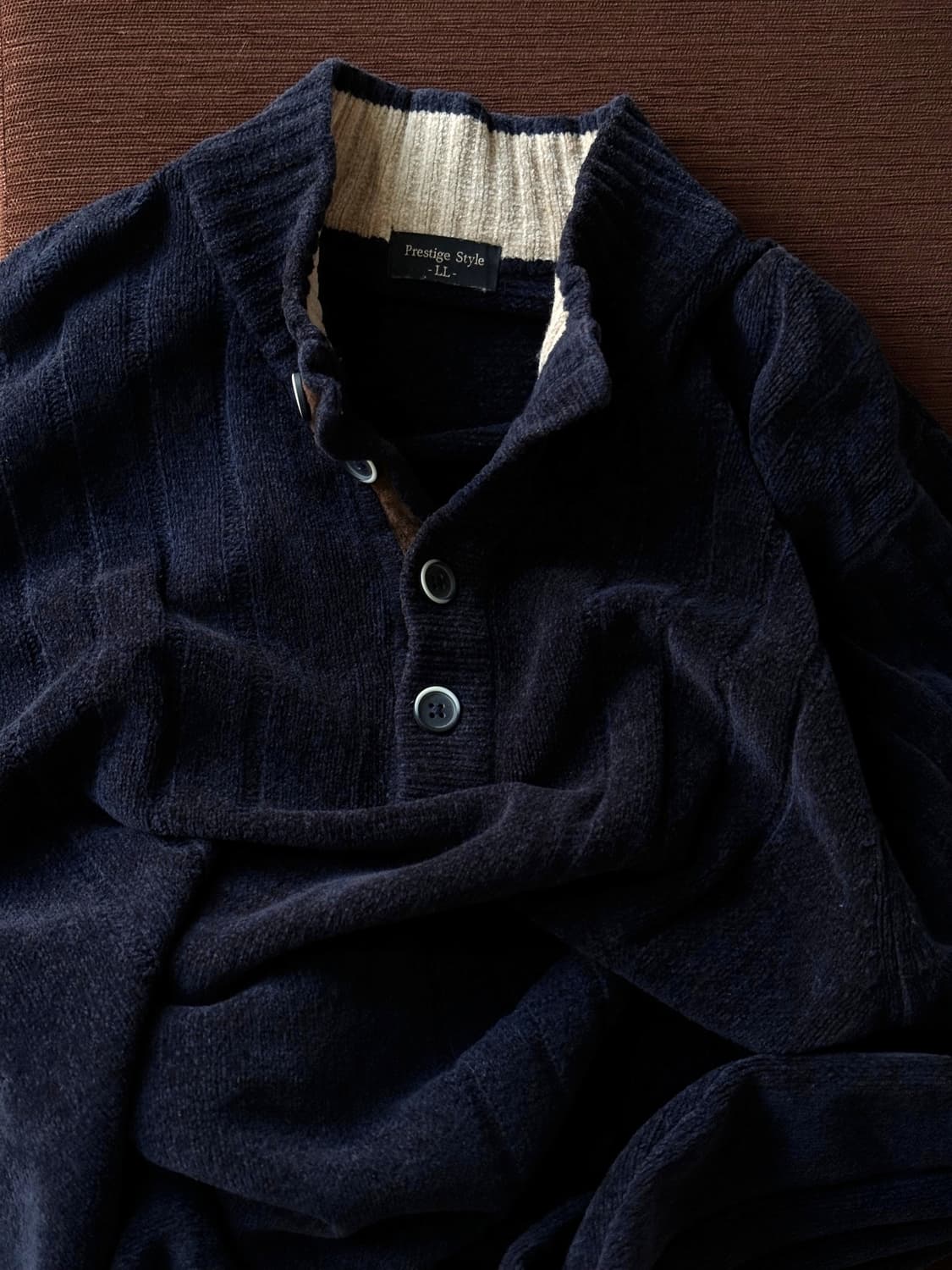 Coludy touch middle gauge knit button 상품이미지1