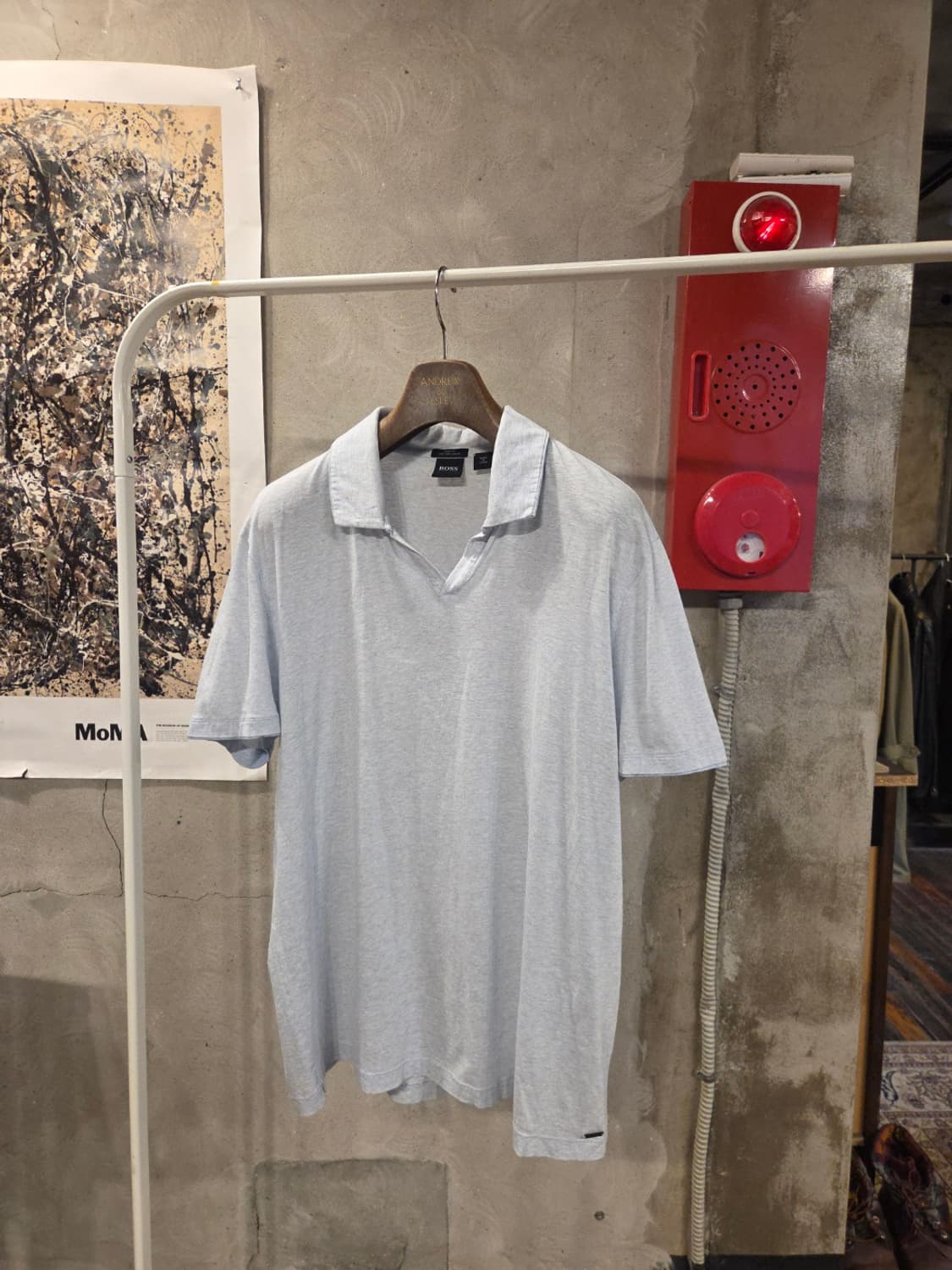 휴고보스 오픈칼라넥 티셔츠  상품이미지5