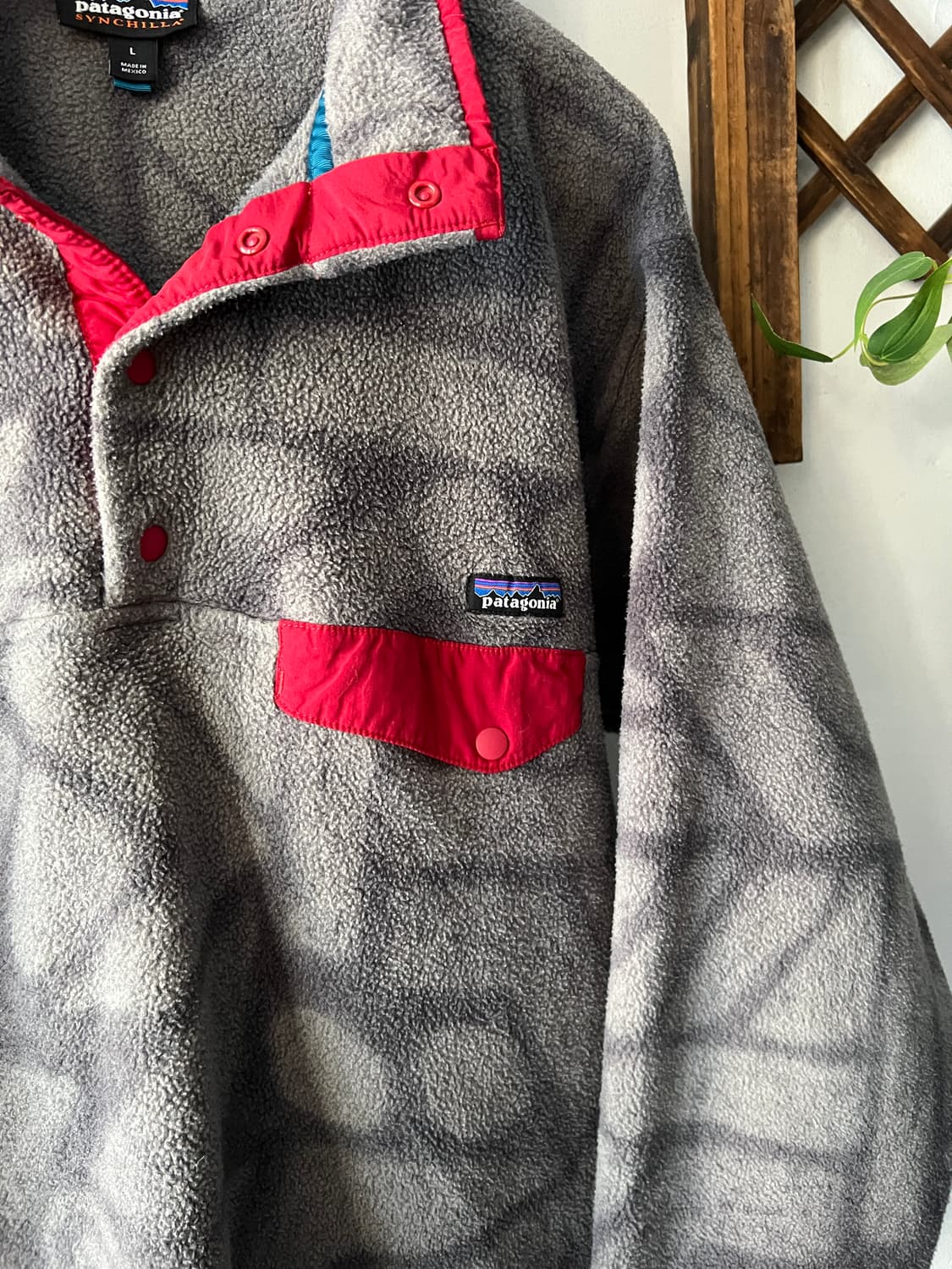 [L]파타고니아 신칠라 스톤크랙 패턴 셰일 아노락 플리스 상품이미지3