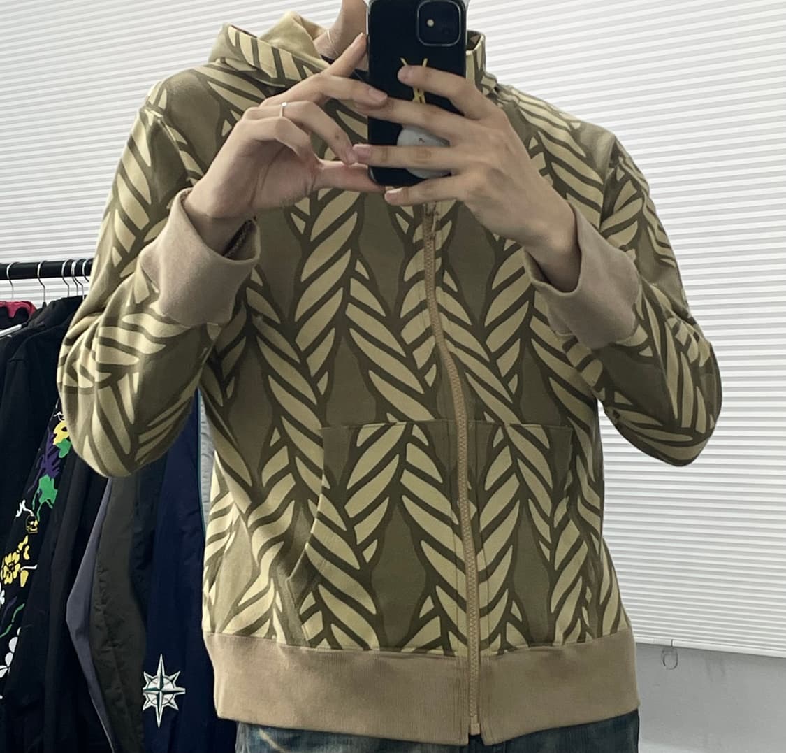 M 사스콰치패브릭스 로프 패턴 후드집업 상품이미지2