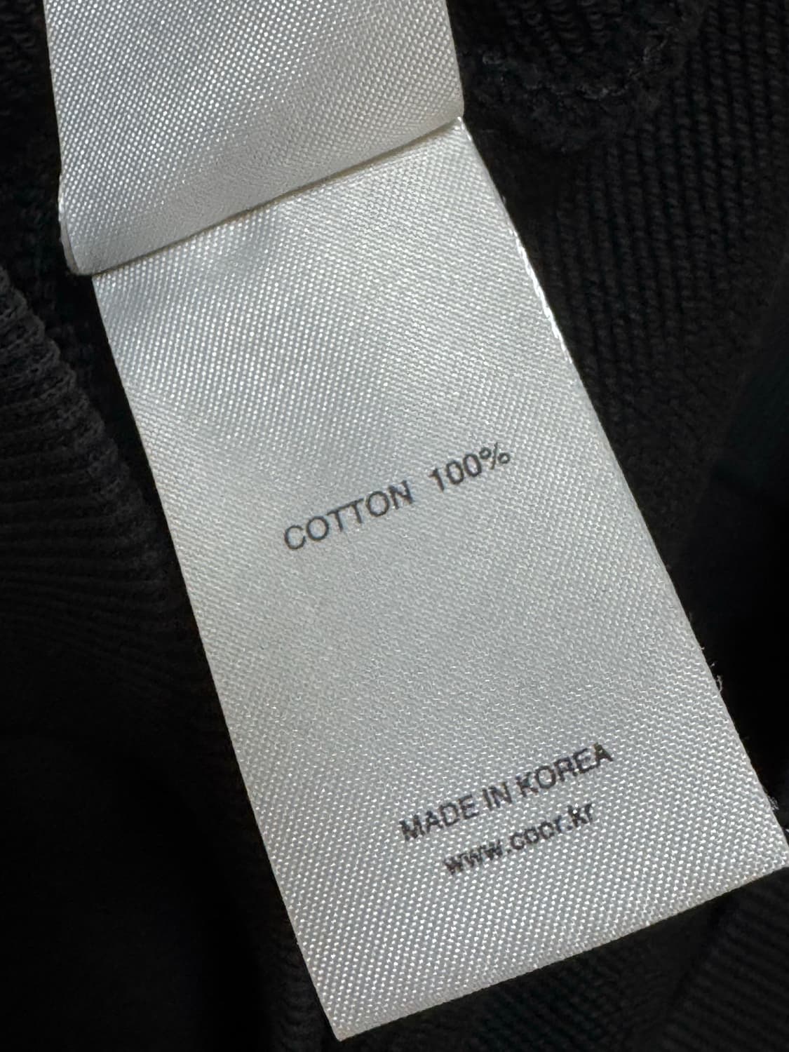 [S]Coor 쿠어 가먼트다잉 맨투맨 블랙 상품이미지6