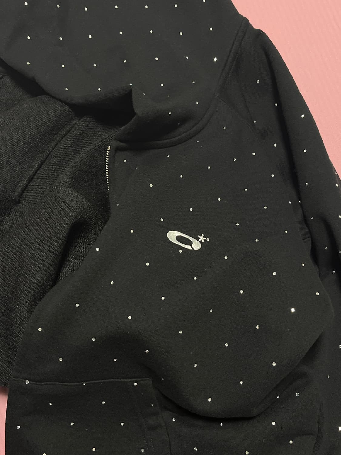 오와이 crystal dot hoodie zip up 상품이미지7
