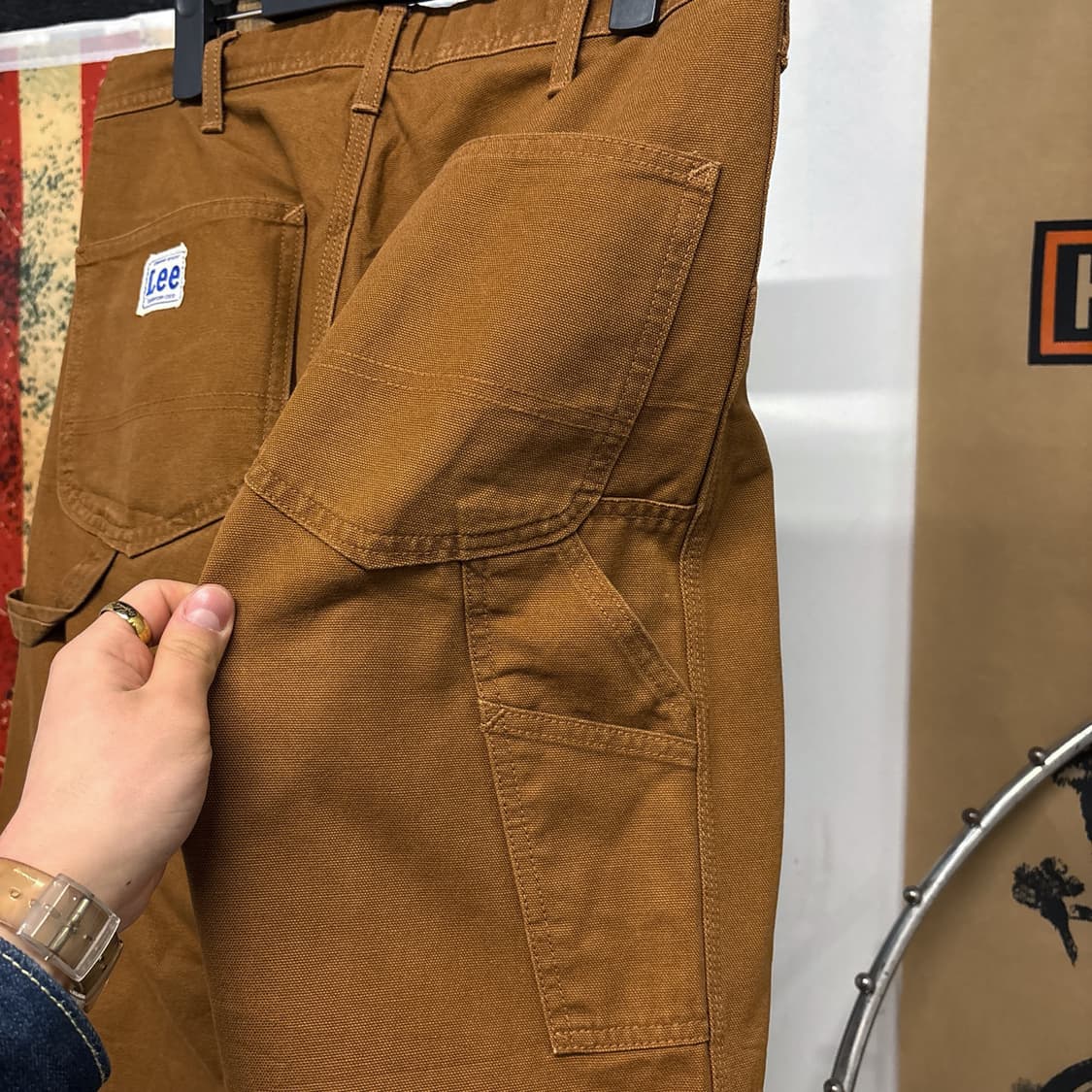 일본판 LEE 유니온메이드 덕캔버스 샌포라이징 카펜터 워크팬츠 N630 상품이미지7
