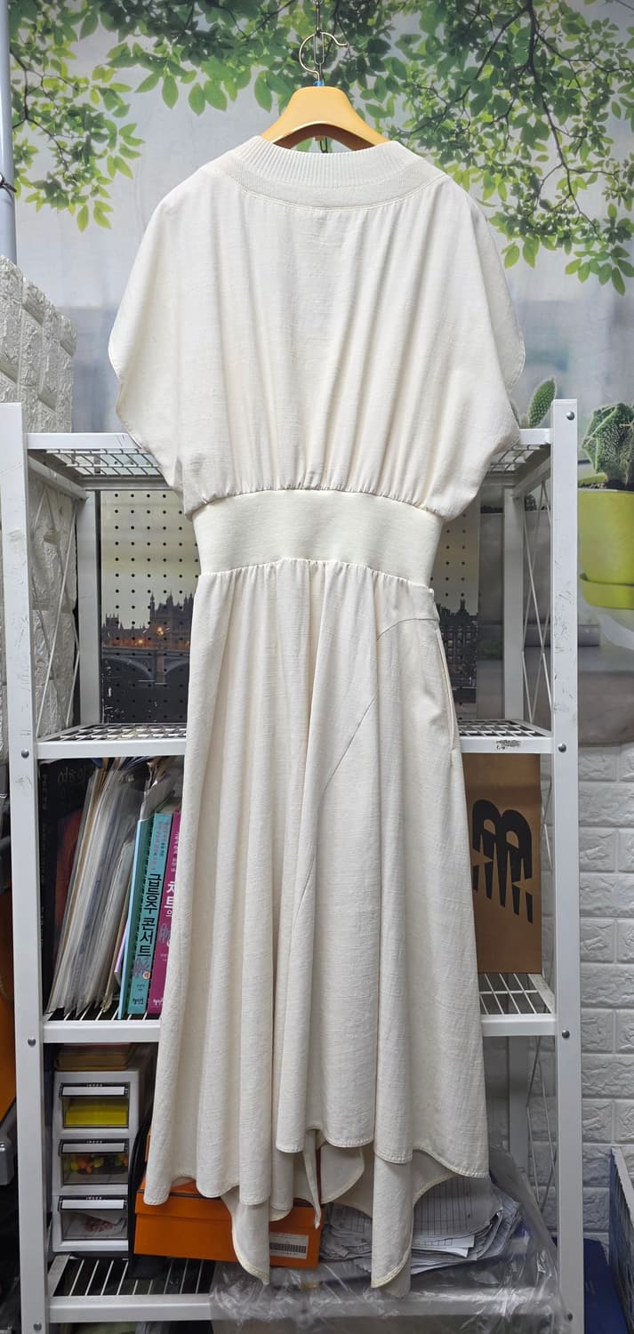 시스템 롱원피스 55 캡소매 아이보리 여름원피스 WM56 상품이미지2