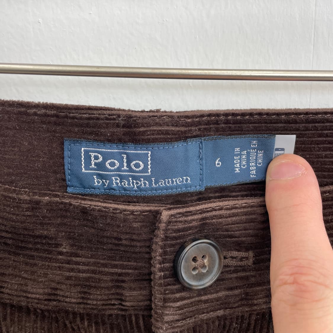 폴로 랄프로렌 딥 브라운 코듀로이 부츠컷 바지 상품이미지7