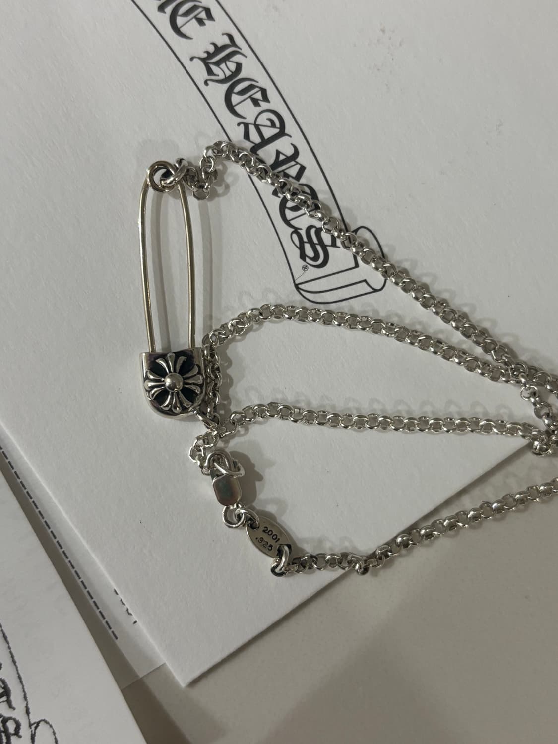 크롬하츠 세이프티핀 목걸이 상품이미지4