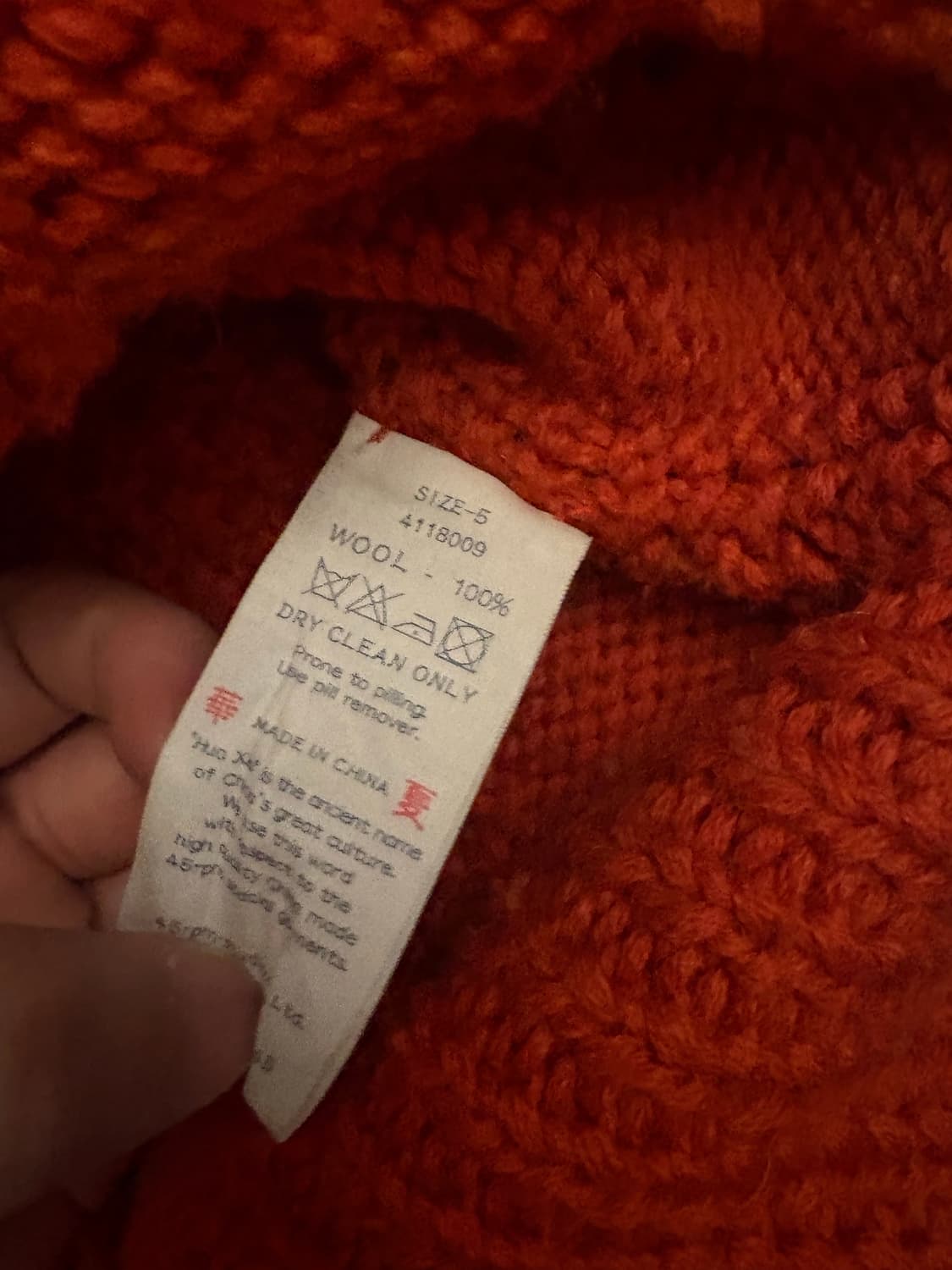 45rpm(45r) 케이블 니트 후디집업 팔아요! 상품이미지4