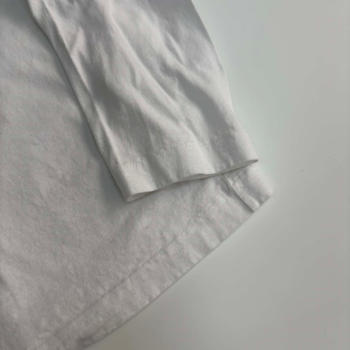 [XL] 꼼데가르송 화이트 롱슬리브 티셔츠 상품이미지5