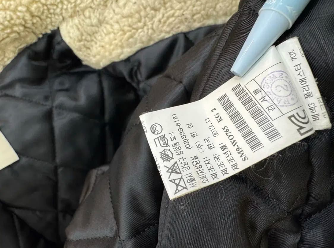 시스템 한섬 정품 보아퍼 누빔 후드코트 상품이미지8