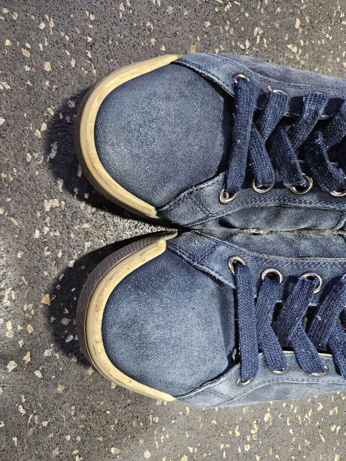 프라다 PRADA 네이비 스웨이드 스니커즈 6.5사이즈 (약 260mm) 상품이미지7