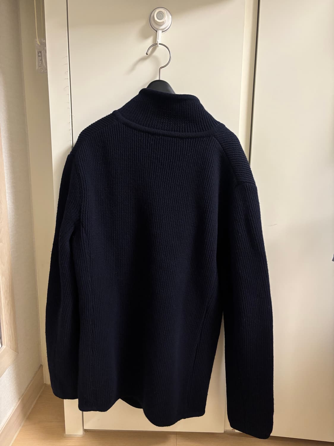 맨온더분 네이비 니트 더블 가디건, M 상품이미지2