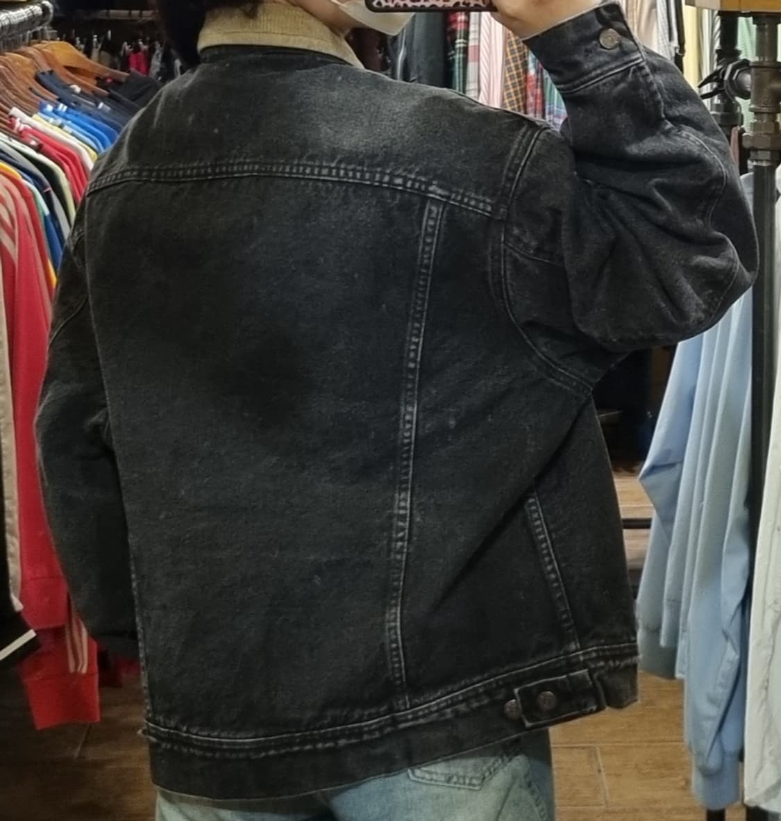 [Hi] lee 리 데님 자켓 블랙 상품이미지7