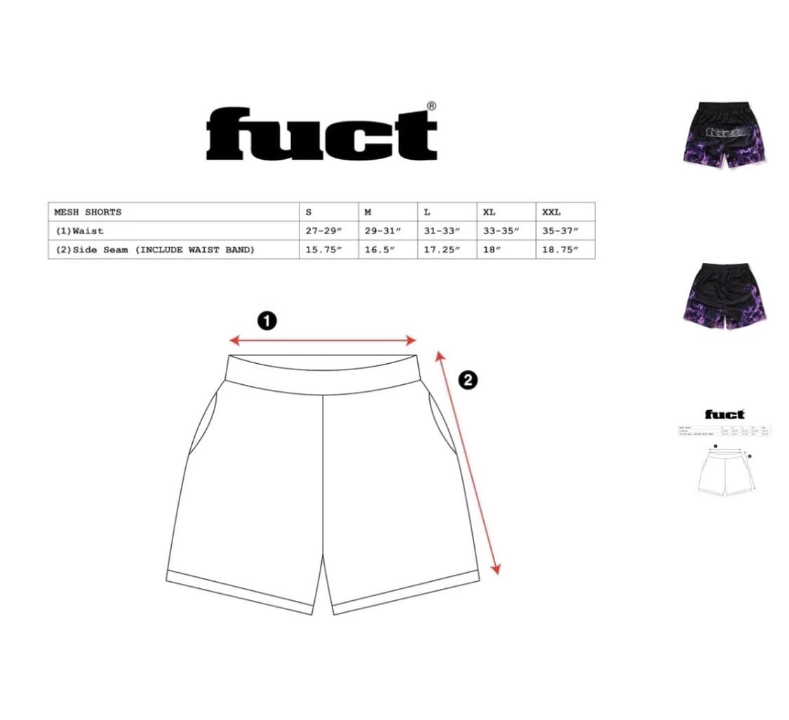 FUCT MESH FLAME PRINT SHORTS 상품이미지9