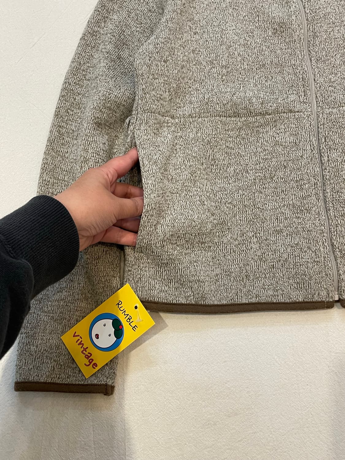 무인양품 기본핏 기모집업 상품이미지3