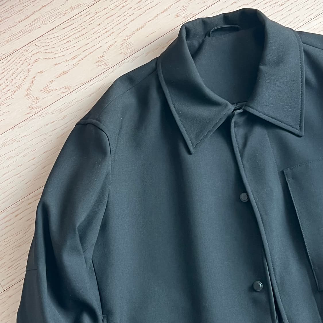 쿠어 미니멀 오버핏 울 자켓 상품이미지5