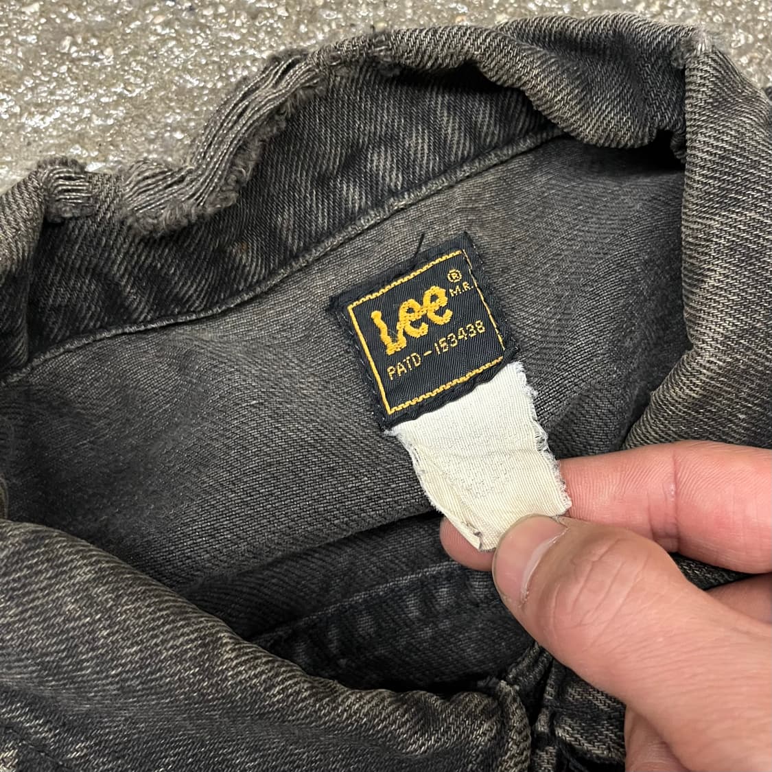 90s Lee 흑청 트러커 자켓 (110) 상품이미지6