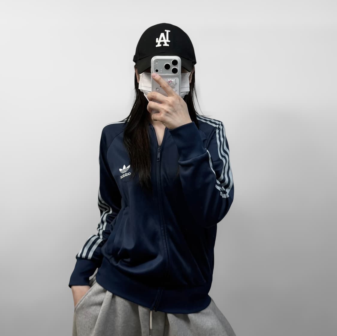 아디다스 슈퍼걸 트랙탑 져지 네이비 소라 상품이미지1