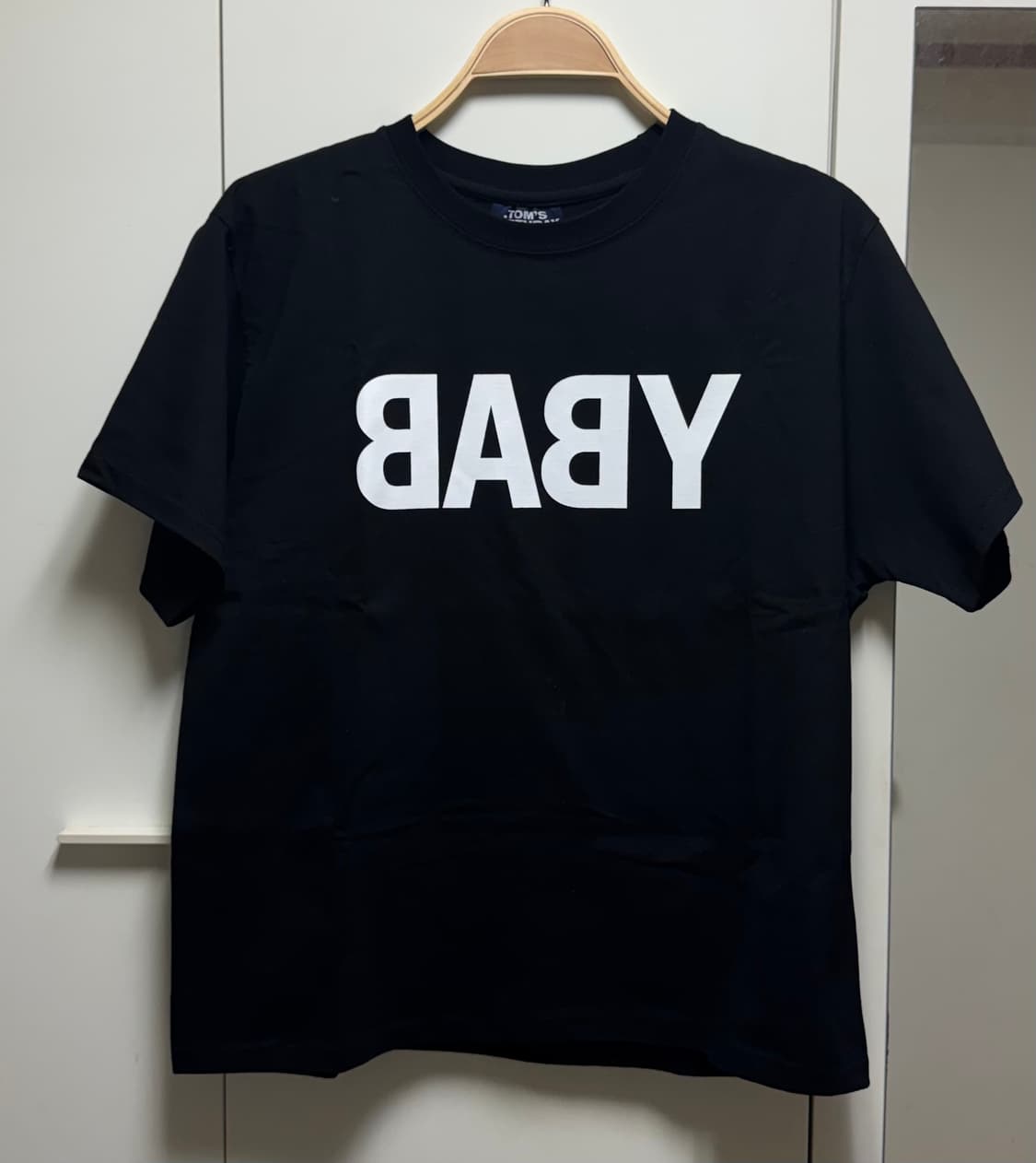 톰스벌스데이 베이비 하프 티셔츠 블랙 2사이즈 상품이미지2