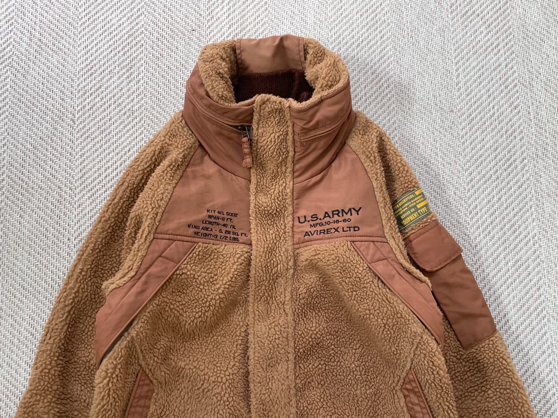 아비렉스 Ltd U.S army MFG 쉐르파 후드자켓 상품이미지3