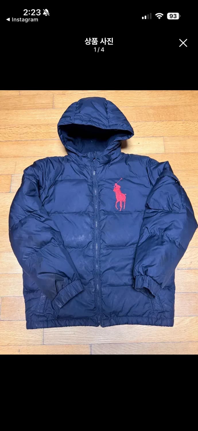 폴로 빅포니 패딩 네이비 상품이미지1