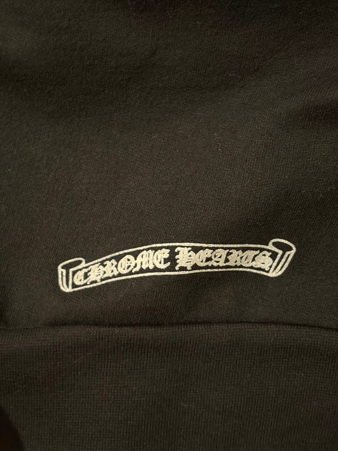 크롬하츠 홀스슈 플로랄 플리스 후드집업 블랙 XL 상품이미지5