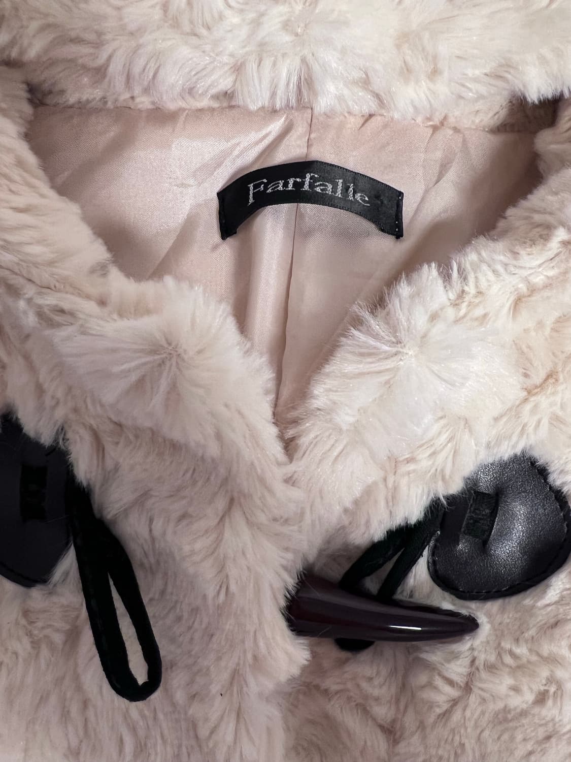 일본 빈티지 퍼 아이보리 떡코  상품이미지2