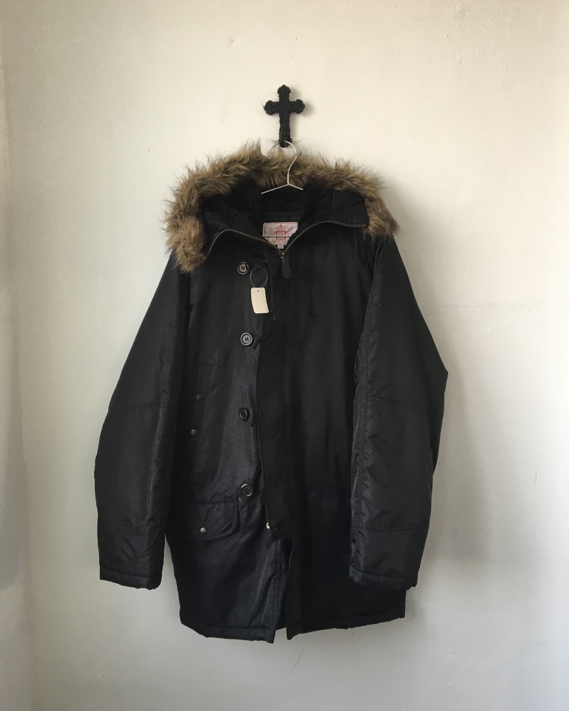 Fake fur hood filed jacket 상품이미지4