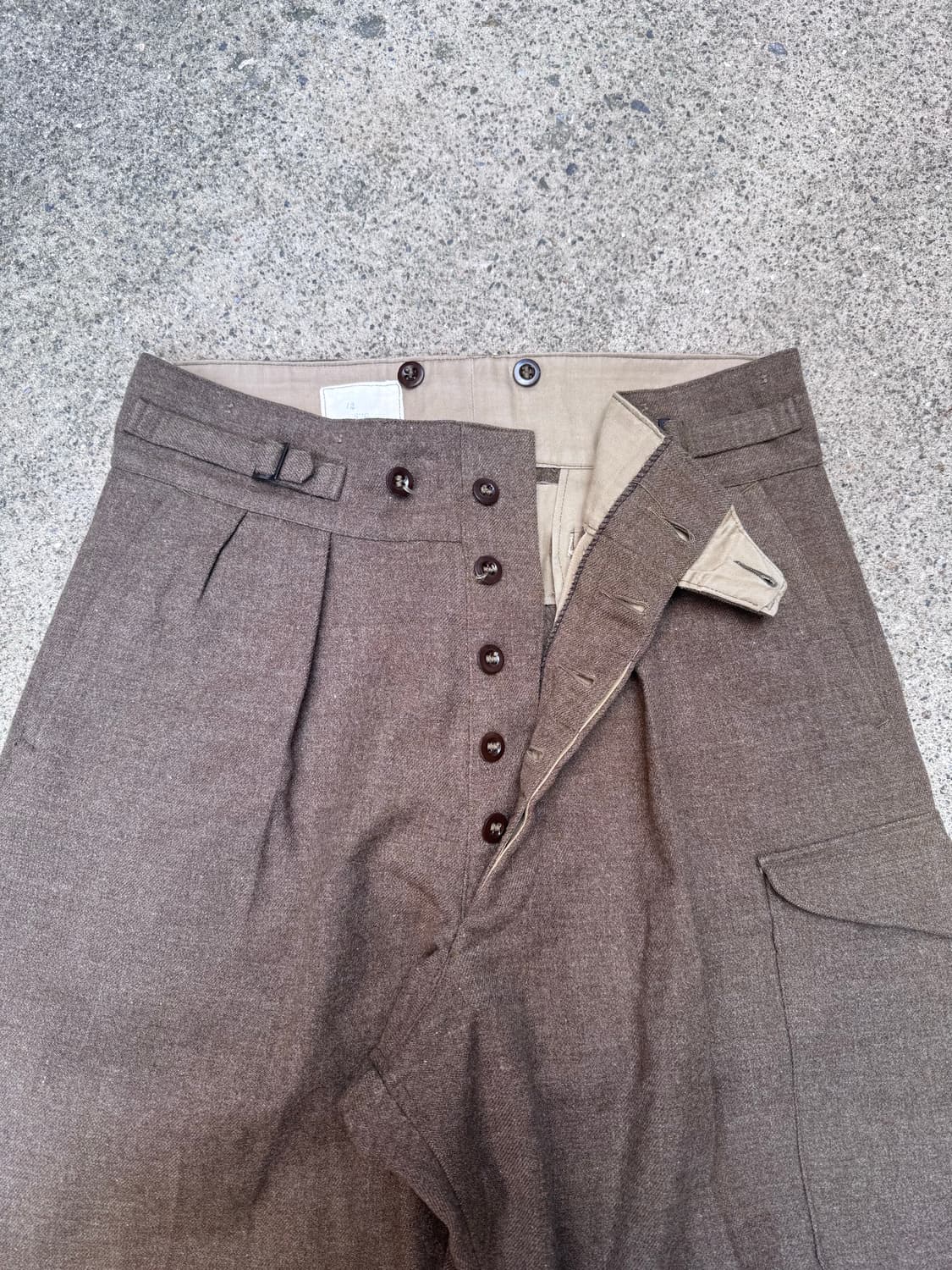 50s 100% Wool Battle Dress Pants NZ Made 상품이미지4