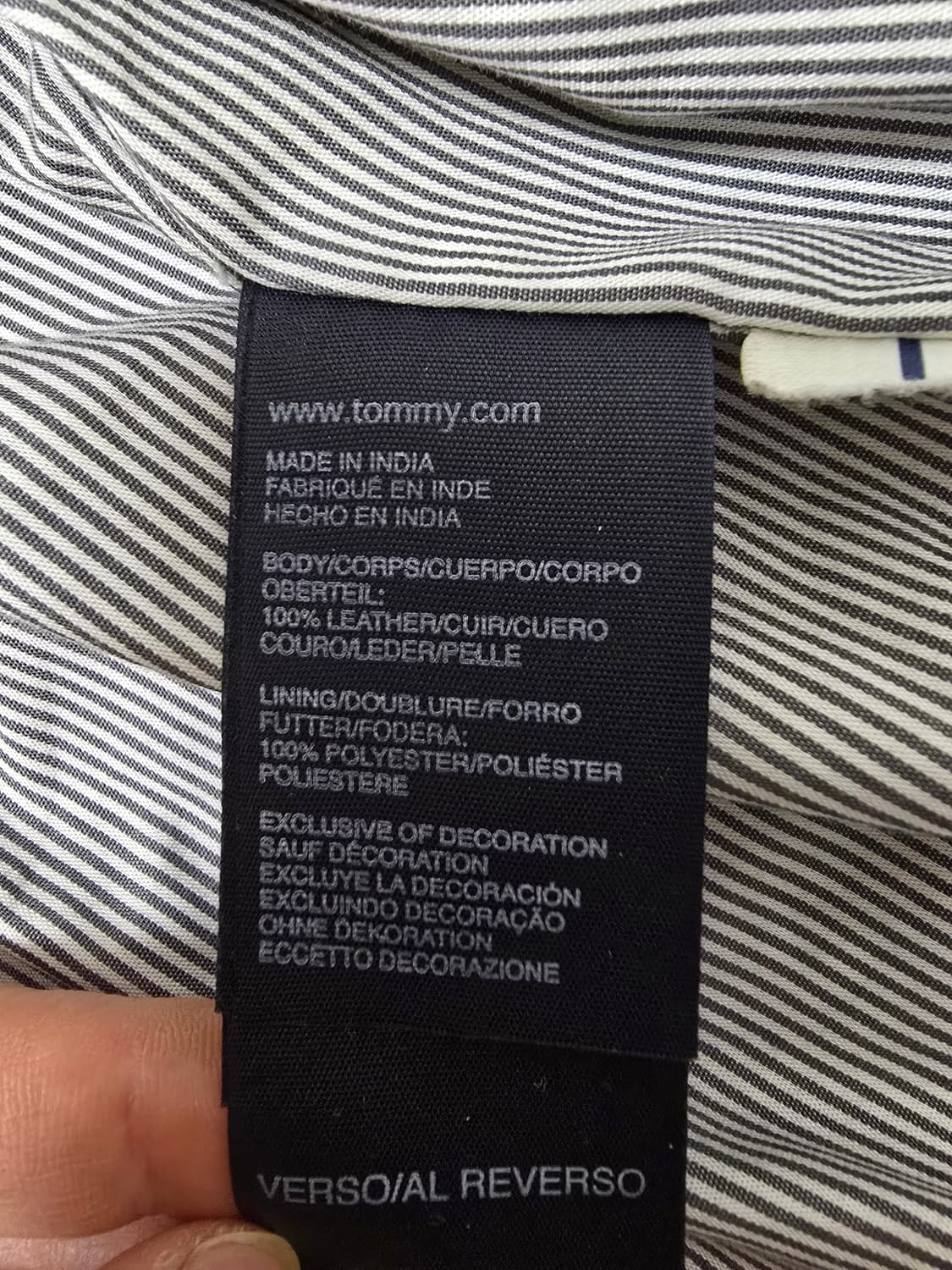 타미힐피거 가죽자켓 상품이미지4