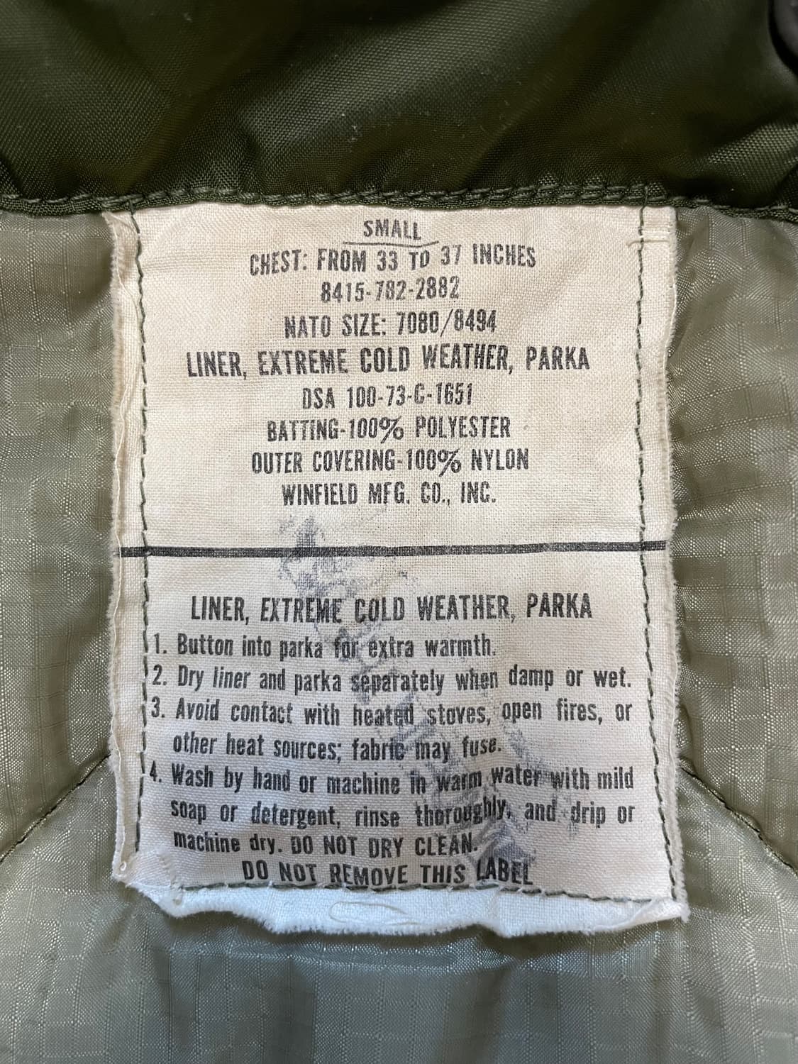 단종된 68년산 미군 og 2세대 M65 피쉬테일 파카 개파카 은지퍼 상품이미지3