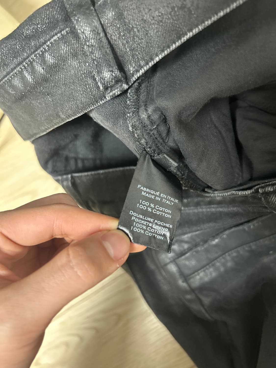 발망 블랙 코팅 바이커진 (W36~37) 상품이미지3