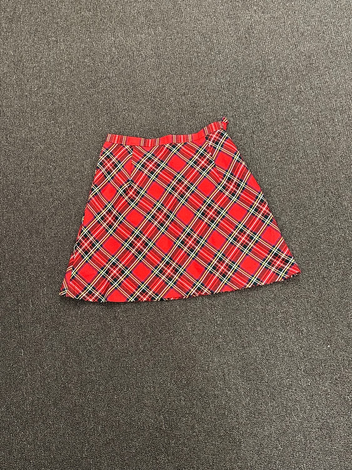 OS)Pandora vintage 타탄체크 레드 스커트 상품이미지5