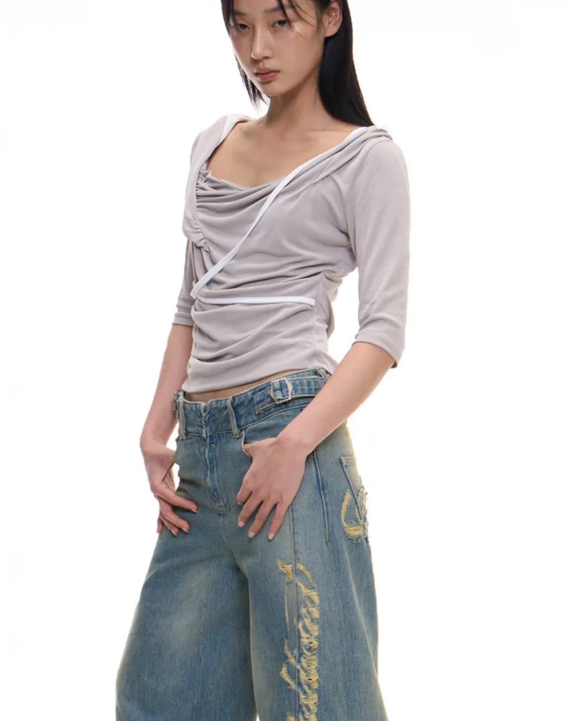 Ceretti draped top 상품이미지2