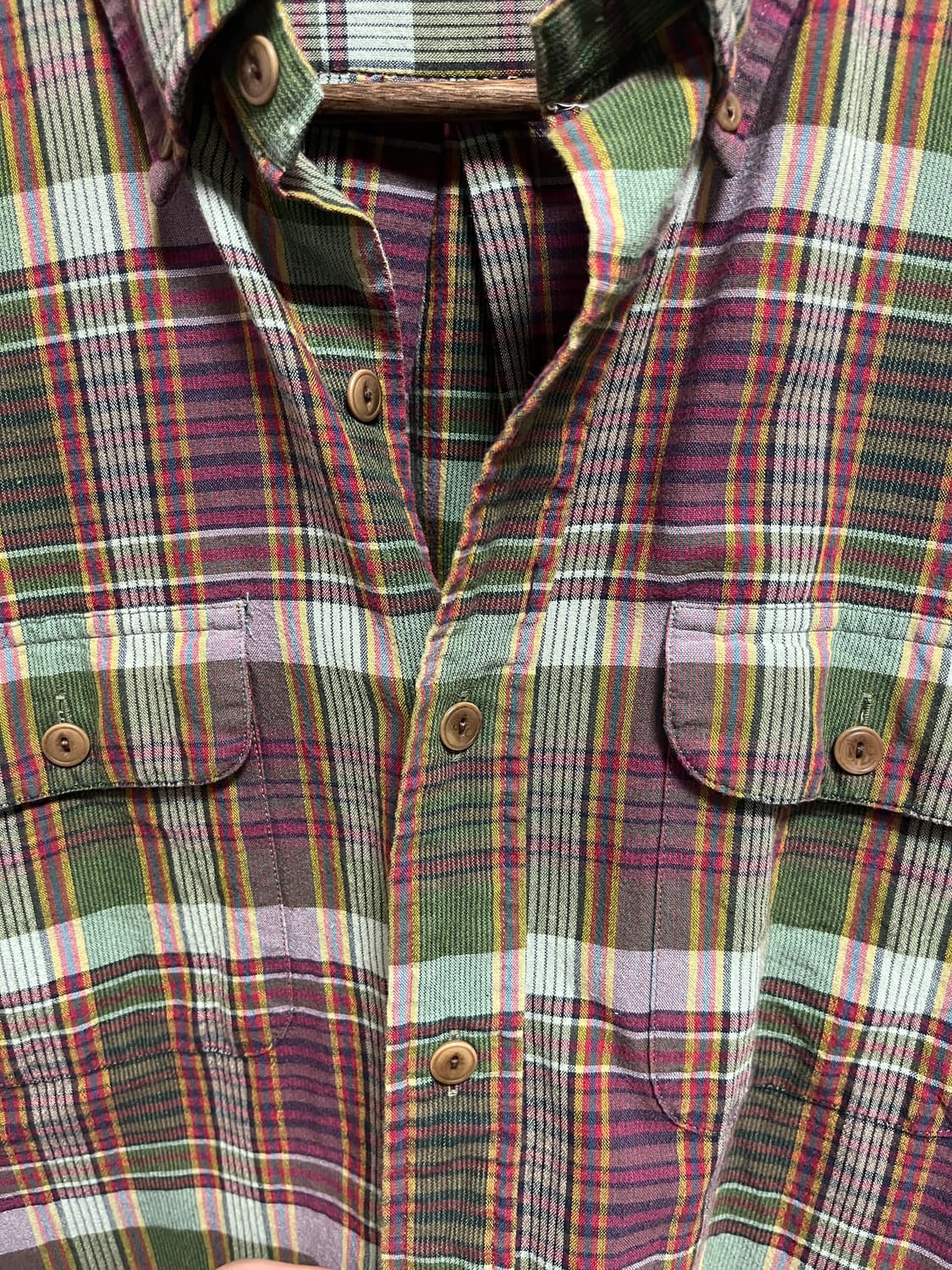 랄프로렌 마드라스 체크 셔츠 M 상품이미지3