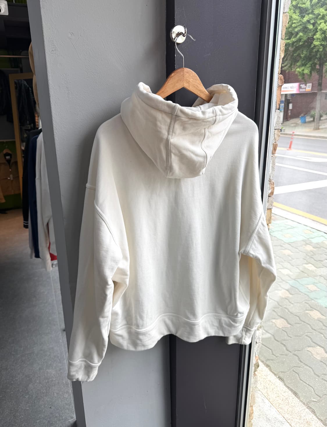 L/ 질샌더 로고프린팅 오버 후드티 상품이미지7