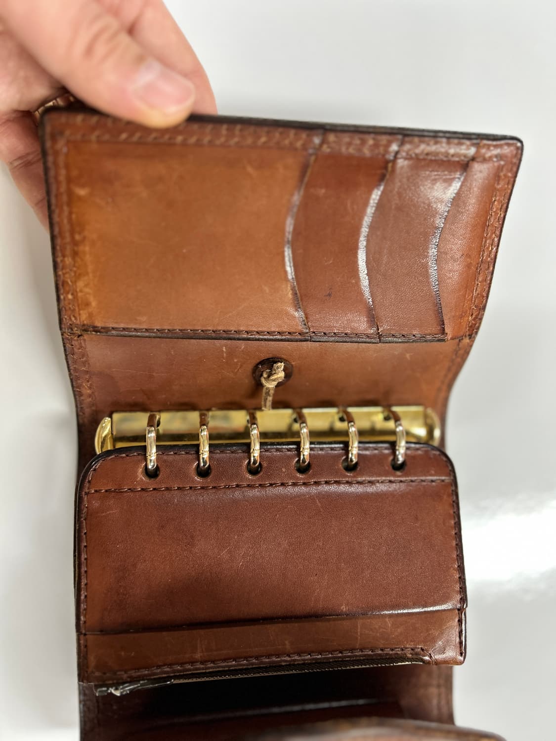 GOROS 올드고로스 새들레더 더블콘초 다이어리 상품이미지6