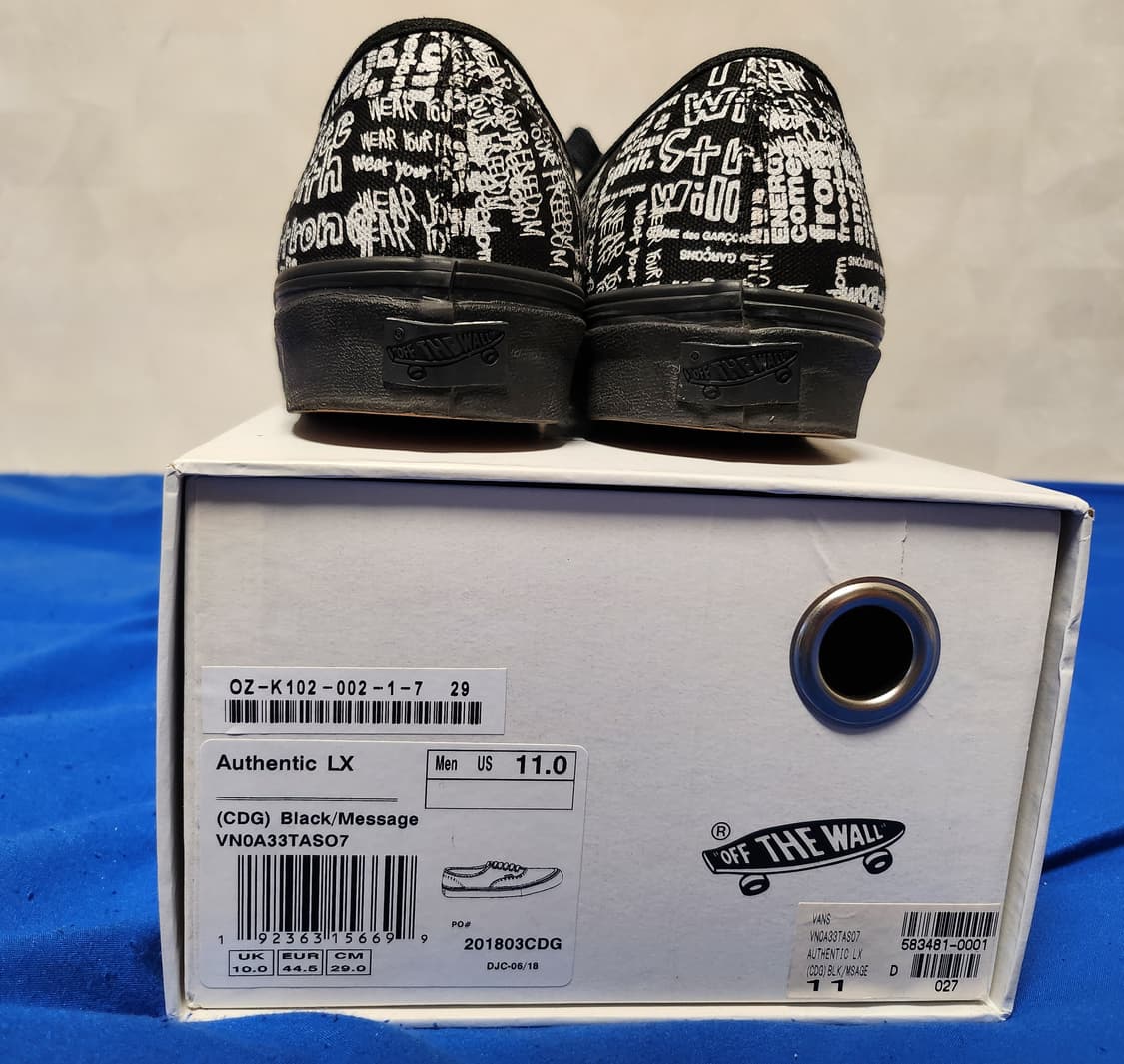 꼼데가르송COMMEdesGARCONS x 반스Vans/어센틱 LX/290 상품이미지6