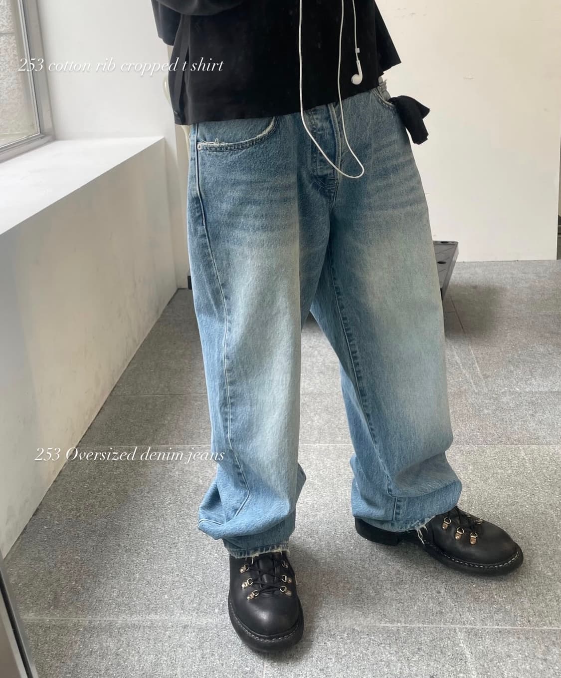 INNIR 이니어 253 OVERSIZED DENIM JEANS 2사이즈 상품이미지3