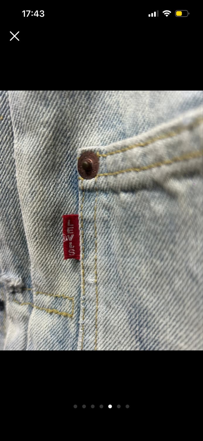 Levis 희귀 컬러 데님 자켓 상품이미지5
